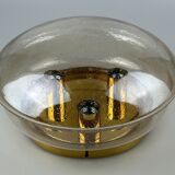 60s 70s Limburg Glashütte ceiling lamp glass space age design