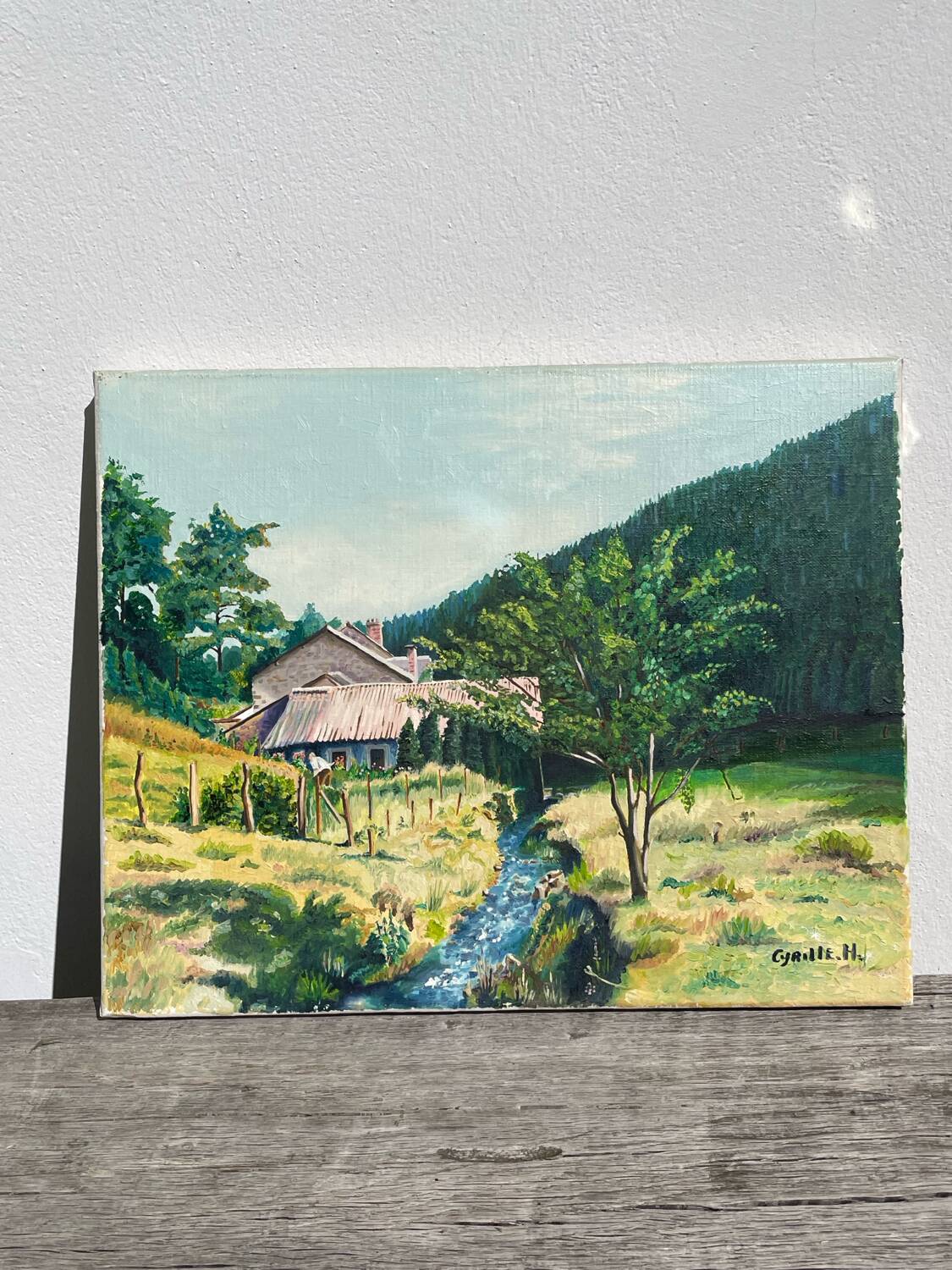 Landscape oil painting