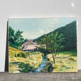 Landscape oil painting