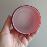 Italian candy box in red opaline