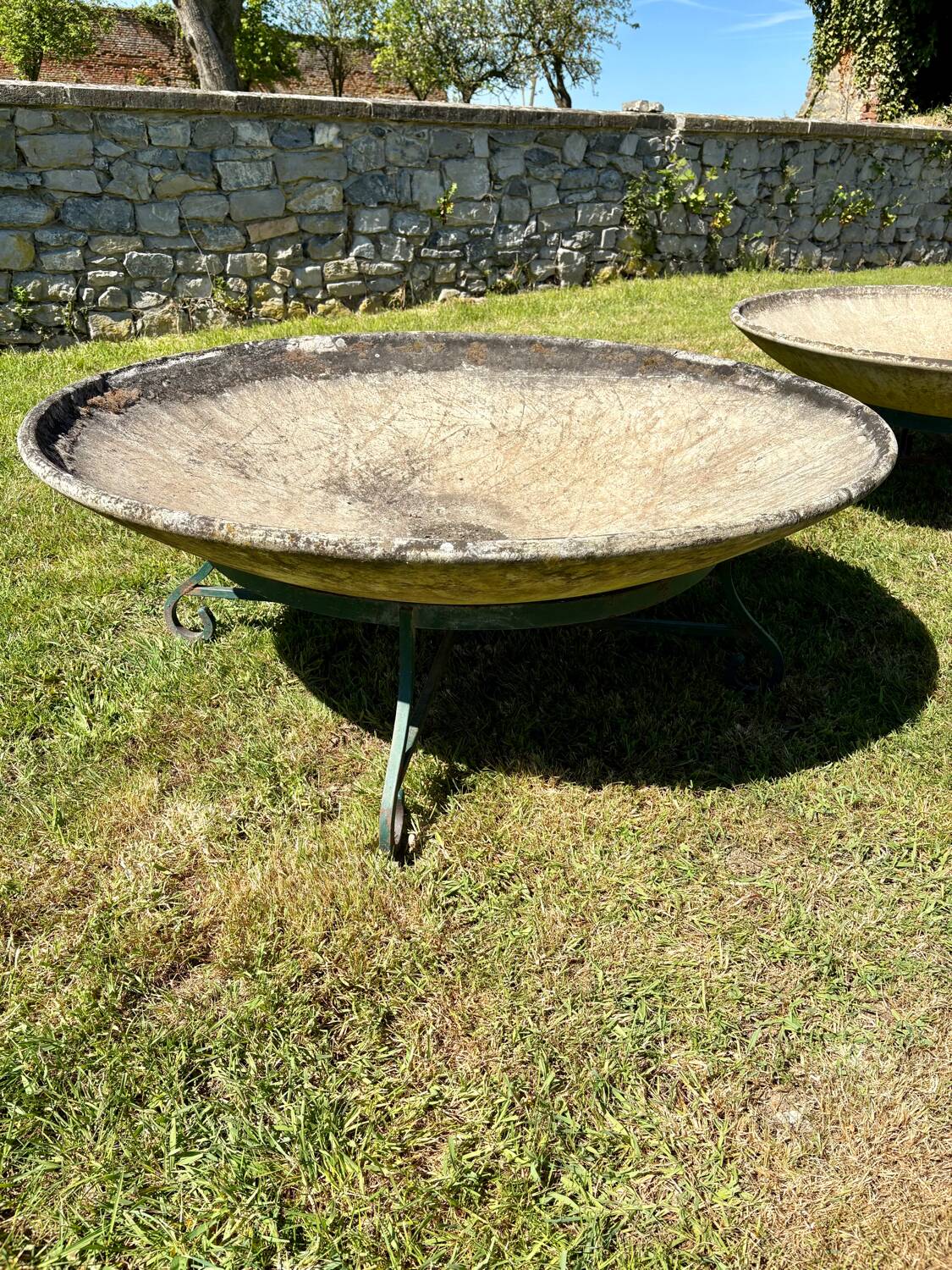 Paire de grandes coupes Willy Guhl – Eternit – jardinières - Années 60