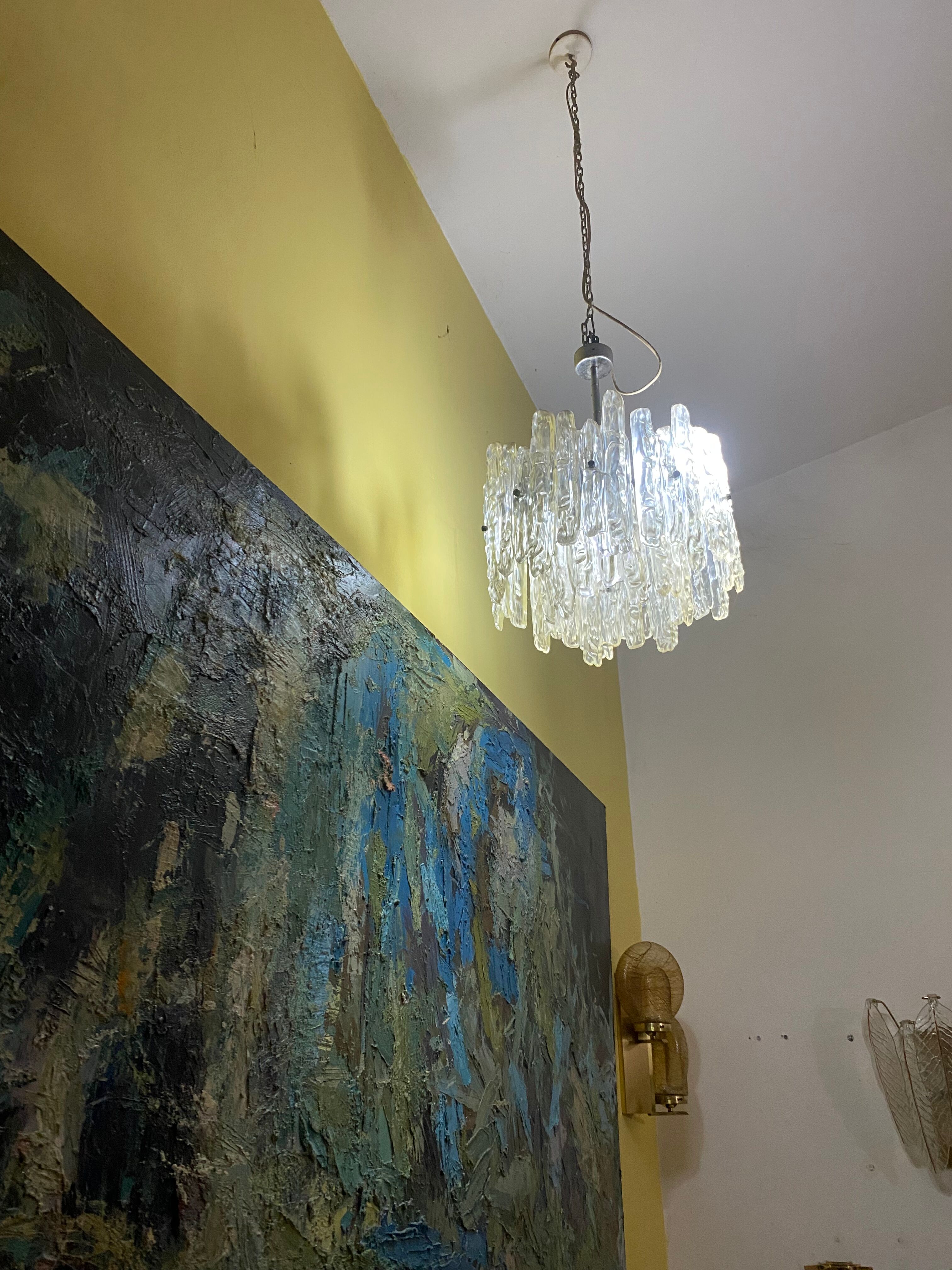 Jt Kalmar transparent leaf chandelier