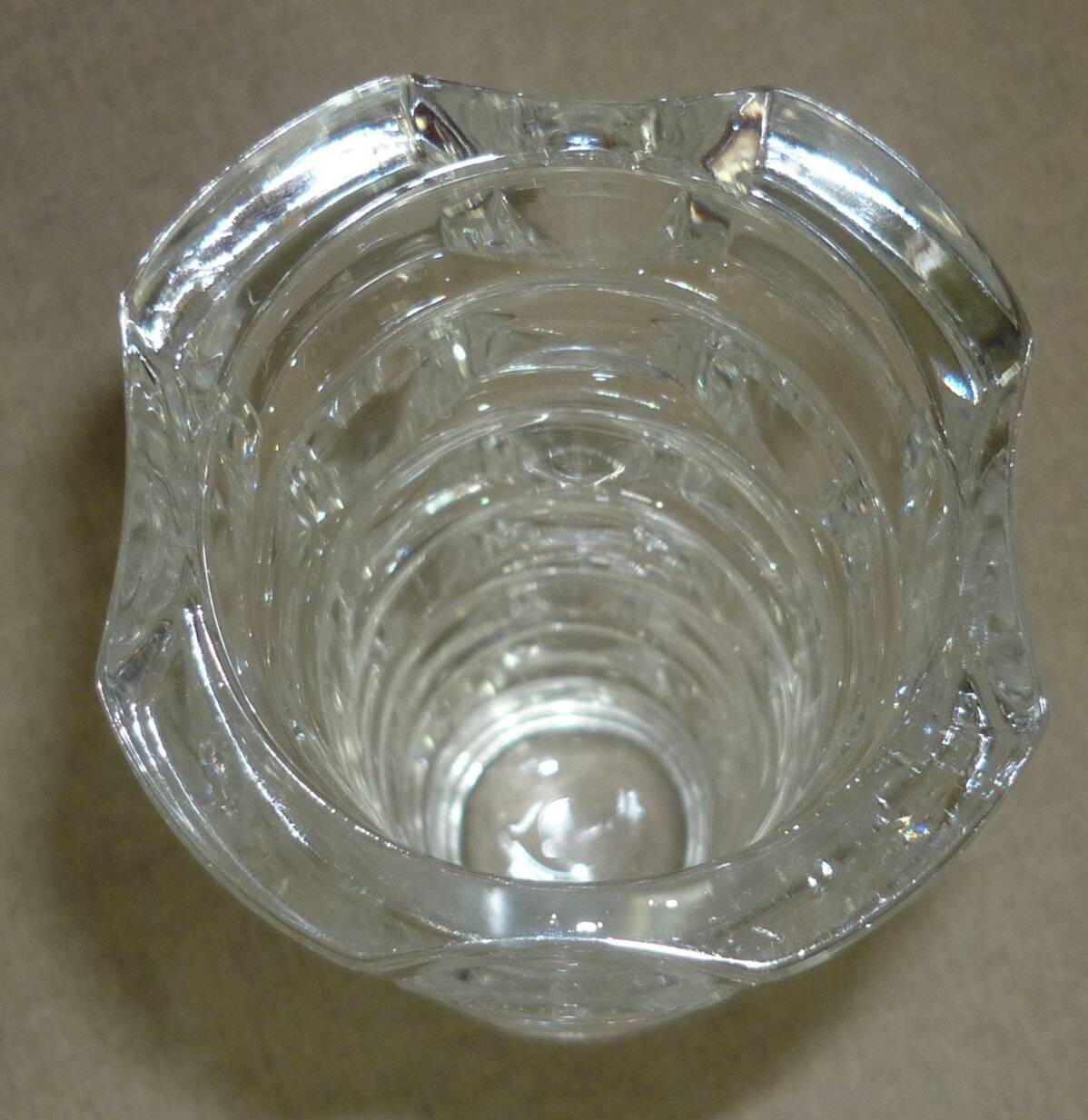 Translucent art-deco vase