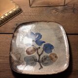 Square ceramic plate – signed Gustave Reynaud (Atelier Ratte)