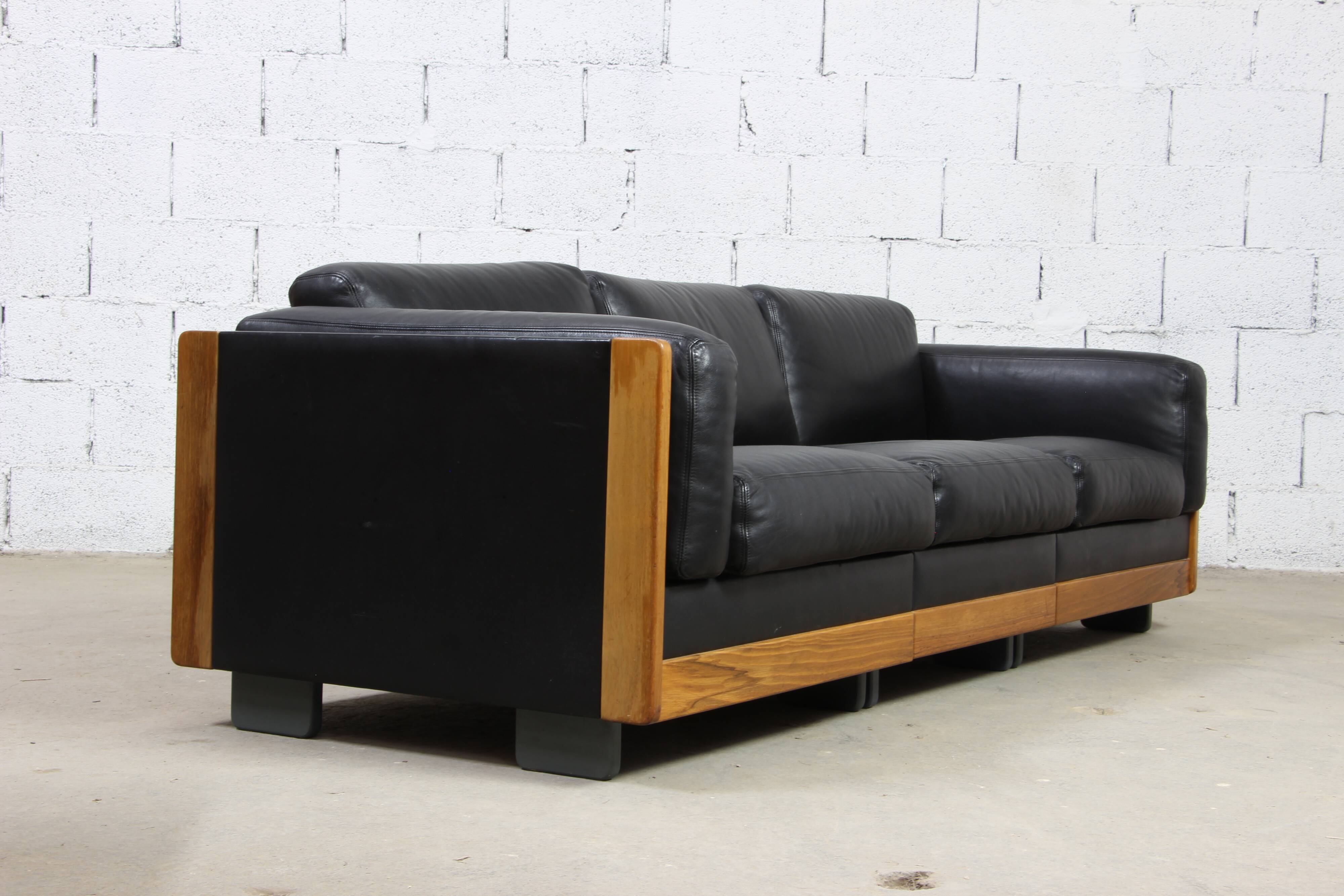 Leather sofa Afra & Tobia Scarpa Cassina