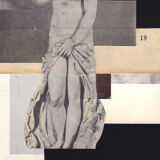 Collage on paper Idol