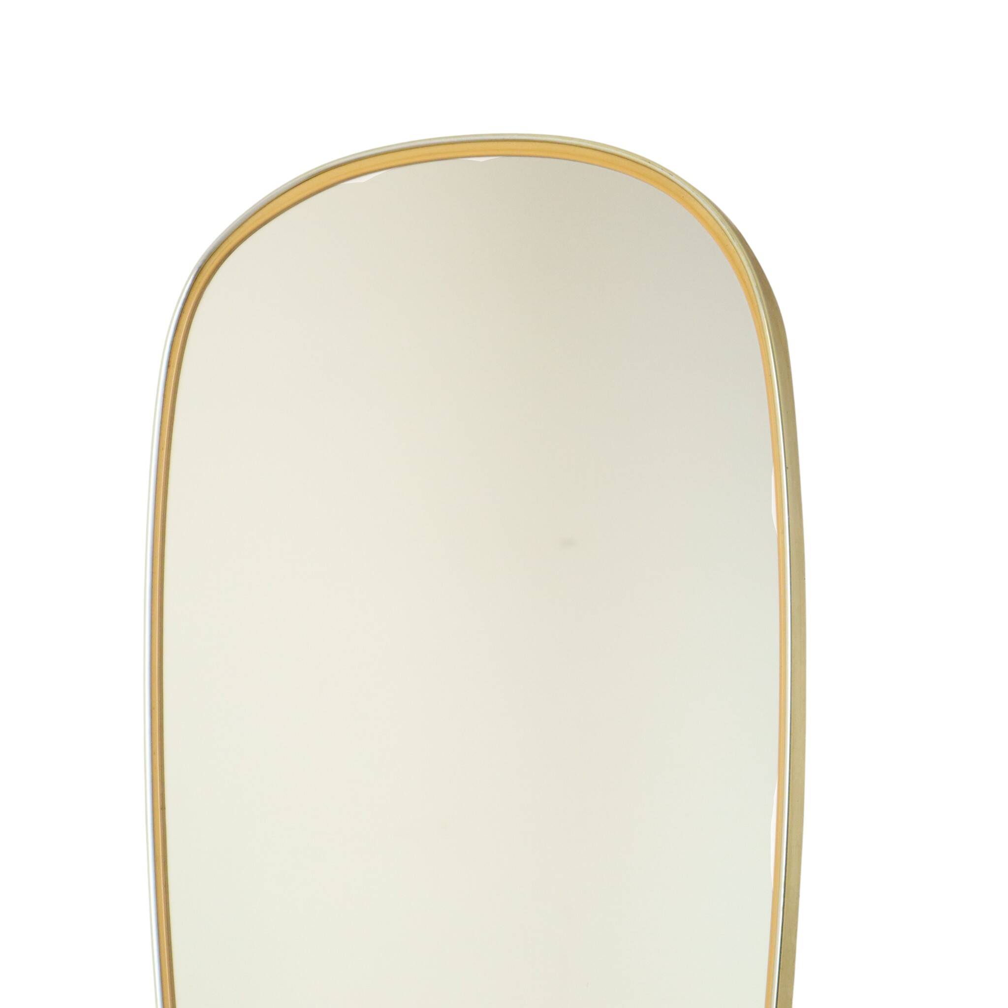 Vintage Rockabilly Freeform Mirror Gold Fifties