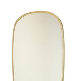 Vintage Rockabilly Freeform Mirror Gold Fifties