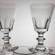 6 Baccarat style wine glasses, Caton model / 19th century