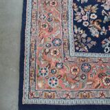 Rug with Pink and Dark Blue Tones and Patterns – 257 x 172 cm