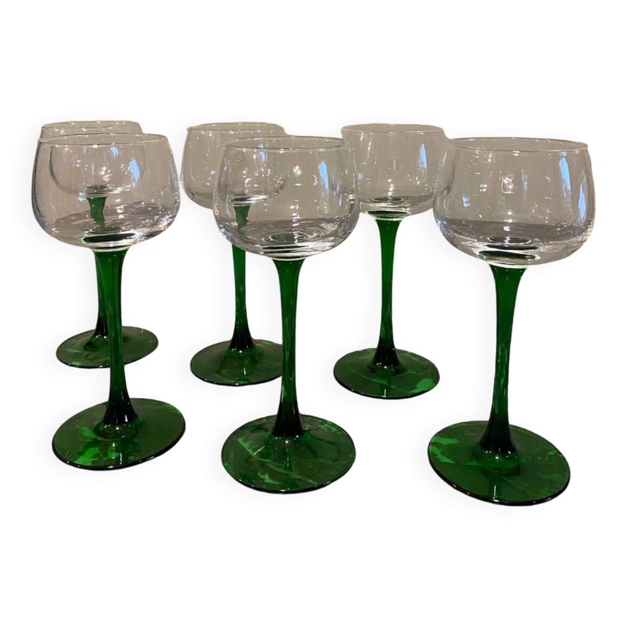 Green stemmed glass