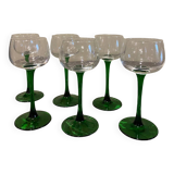 Verre à pied vert
