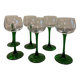 Green stemmed glass
