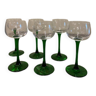 Green stemmed glass