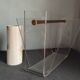 Vintage Roche Bobois plexiglass magazine door