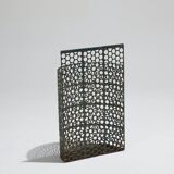 Perforated metal basket, hunchbacked jeans, 1940s