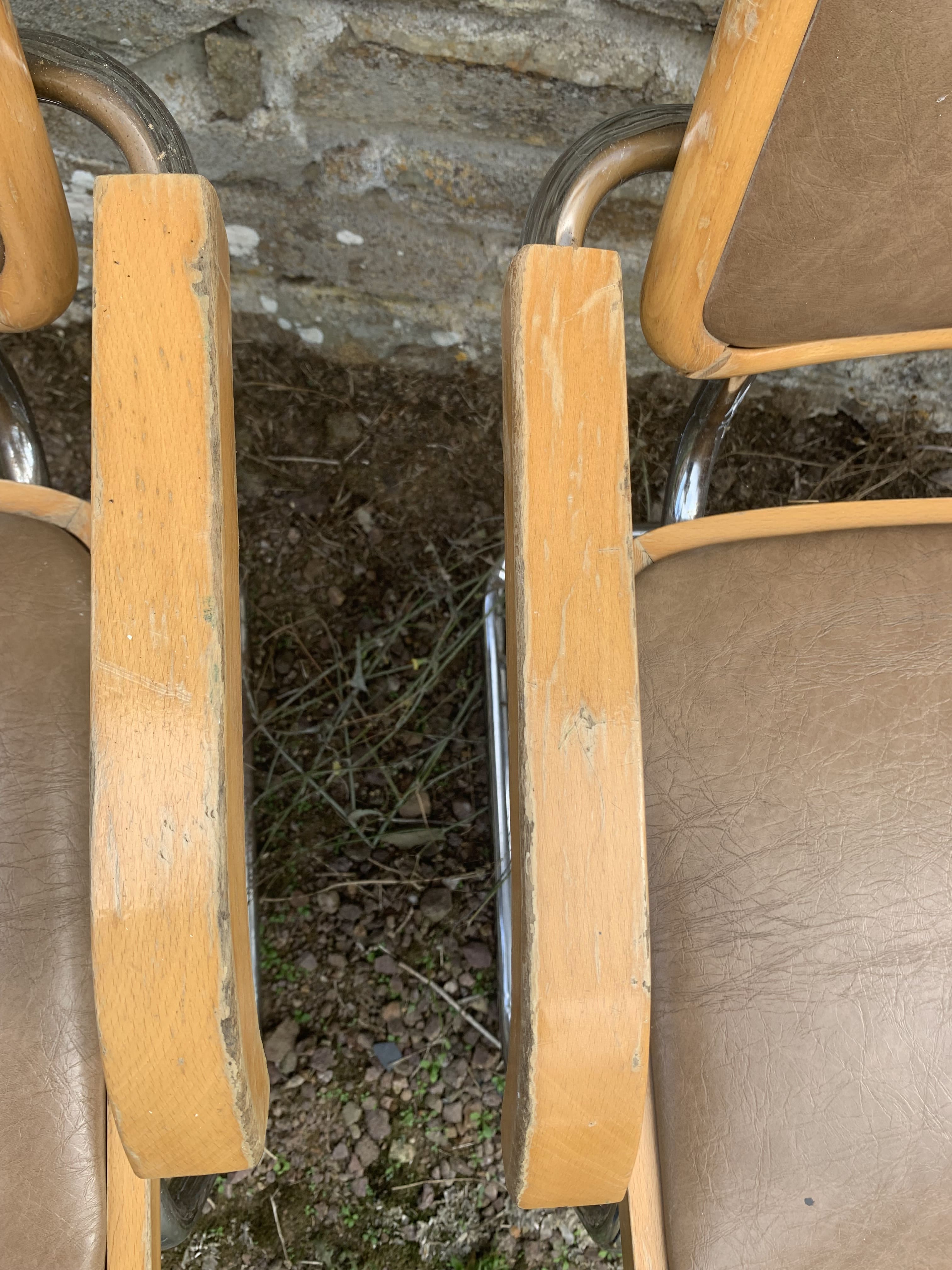 4 armchairs B64 by Marcel Breuer