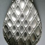 Pineapple silver metal trinket bowl