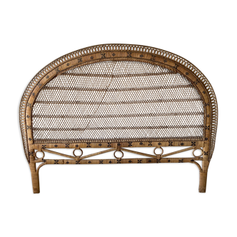 Rattan and wicker headboard