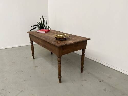Farm work table in solid pine, 1950s
