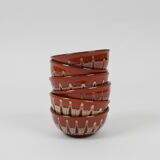 Enamelled ceramic bowls