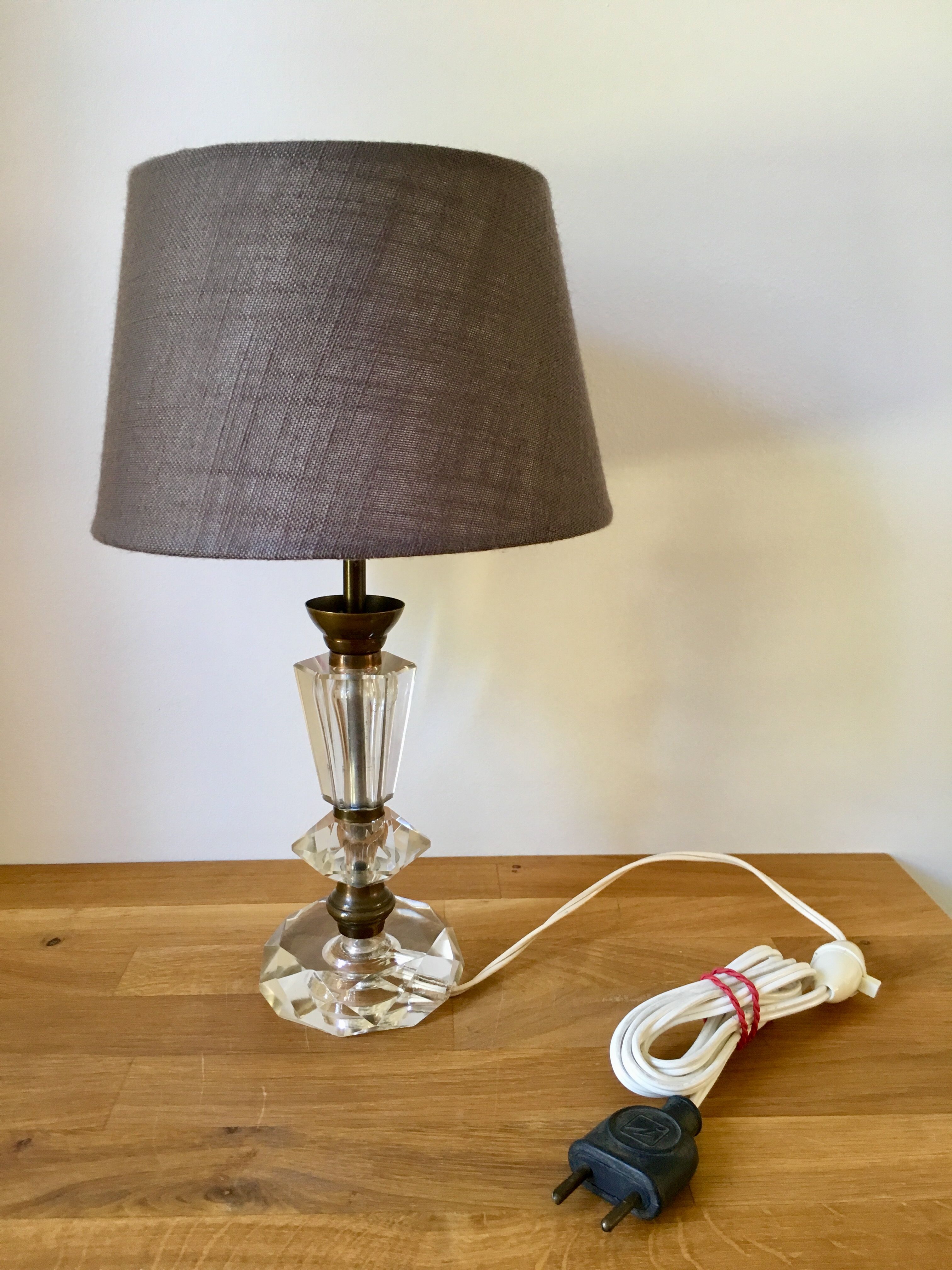 Art Deco-style crystal lamp 1930