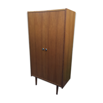 Armoire vintage des années 60 en bois blond