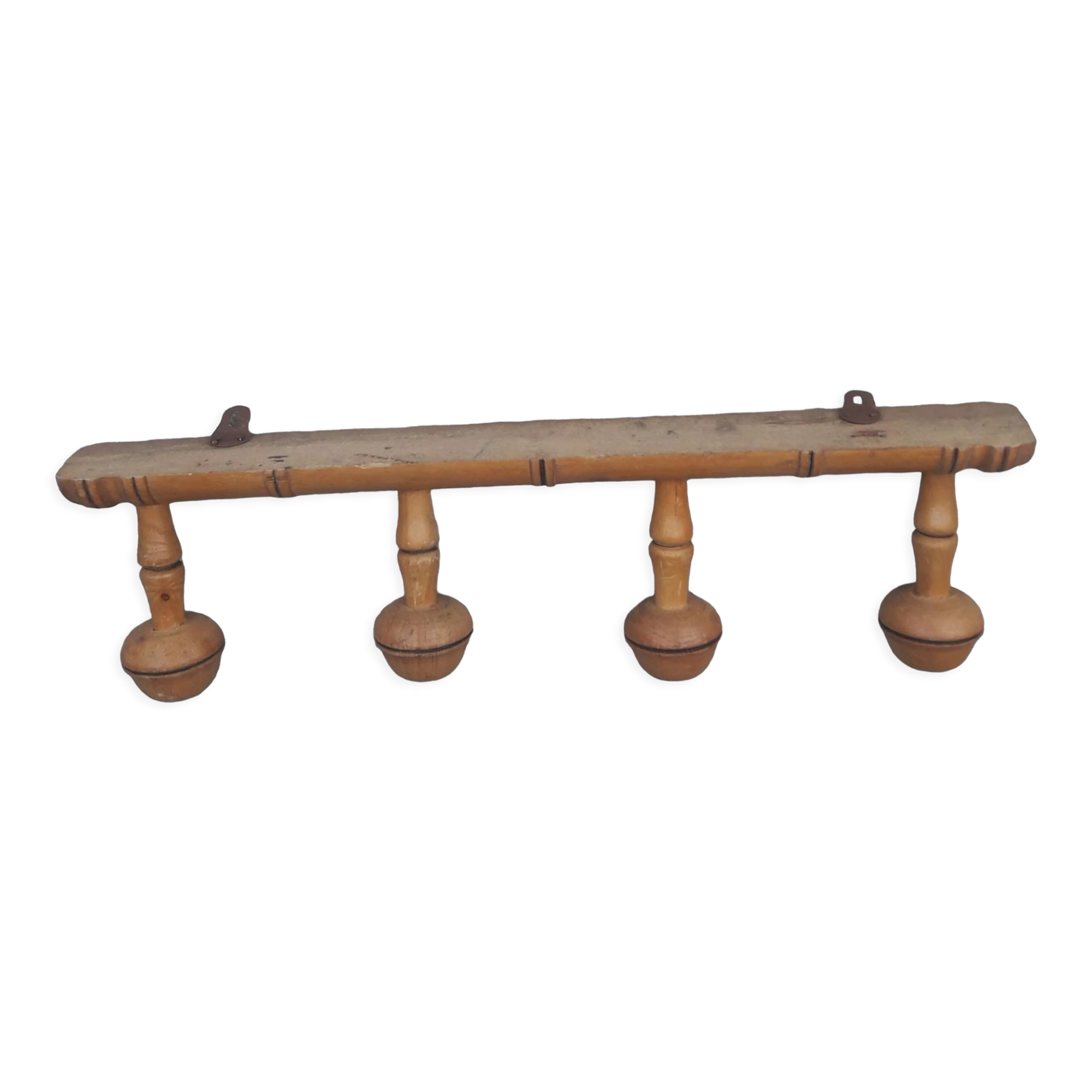 Antique wooden coat rack