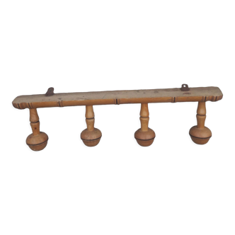 Antique wooden coat rack