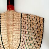 Set of 2 Bolga fans, African wall decor