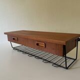 Vintage Norwegian Floating Teak Wall Shelf, 1960s
