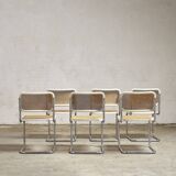 Cesca B32 white chairs