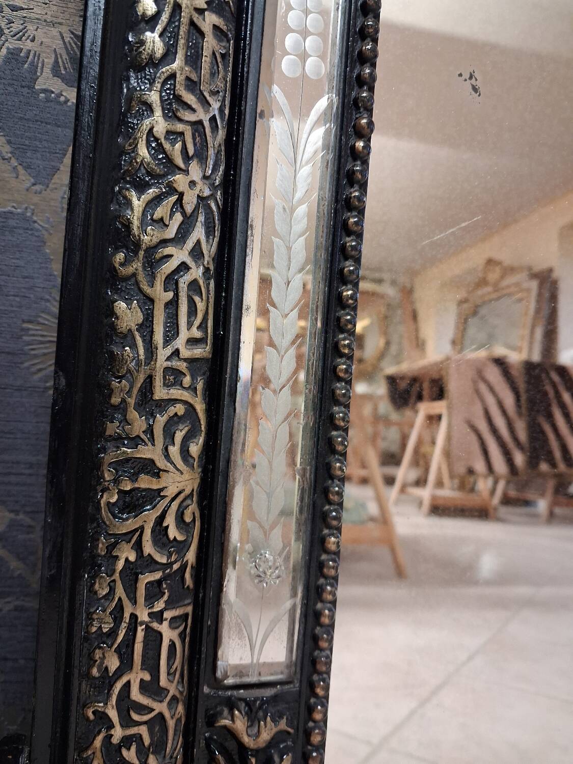 Mirror from the Napoleon III era, 124 x 83