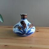 Small painted ball vase with numbered floral pattern