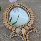 Hand or hanging mirror kitsch shells