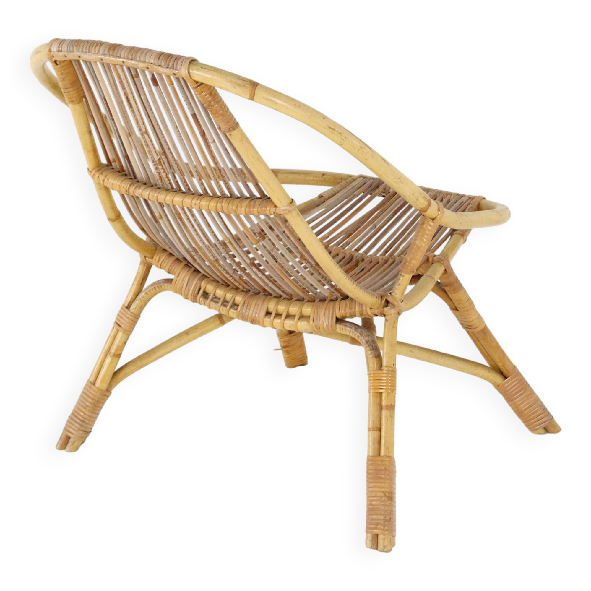 vintage jaren '60 - Rotan stoel 'Neerlon'