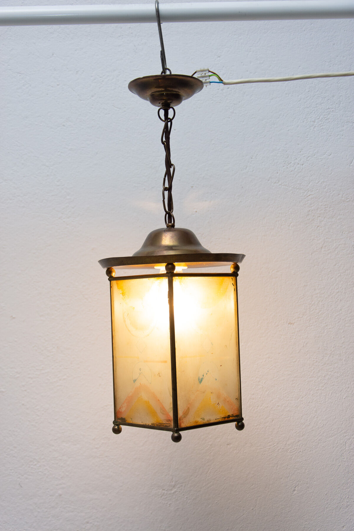 Art nouveau lantern, circa 1915, austria hungary