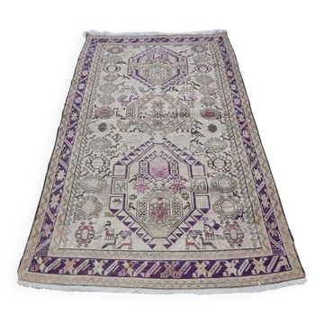 Tapis turc vintage fait main 119x189 cm