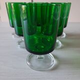 Set of 6 glasses 70s