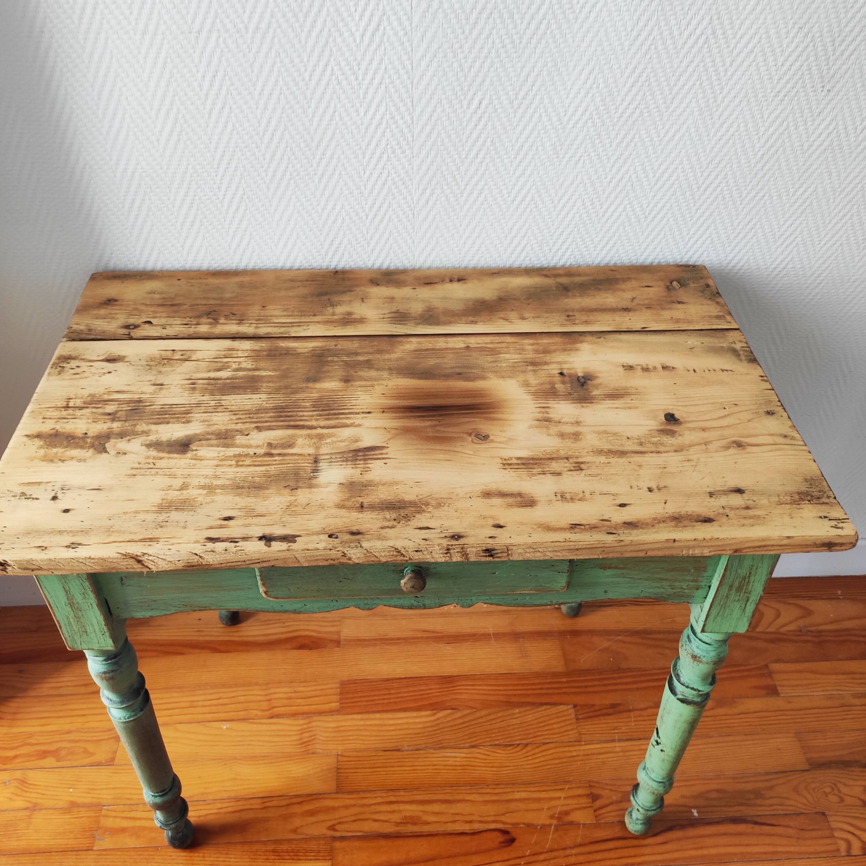 Small old patinated farm table