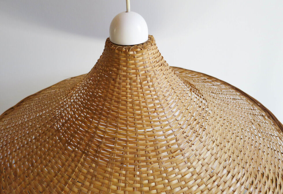 Rattan hanging Hat shape