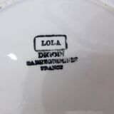 2 assiettes creuses Digoin Sarreguemines modèle Lola