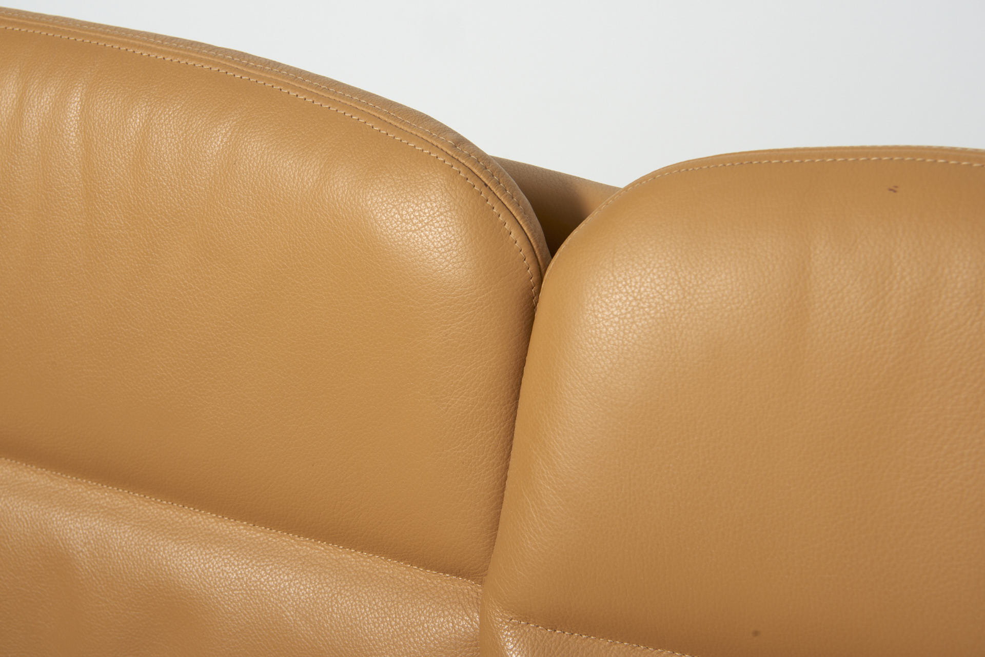Three Seater Sofa in Leather by Strässle, Switzerland - 1960's