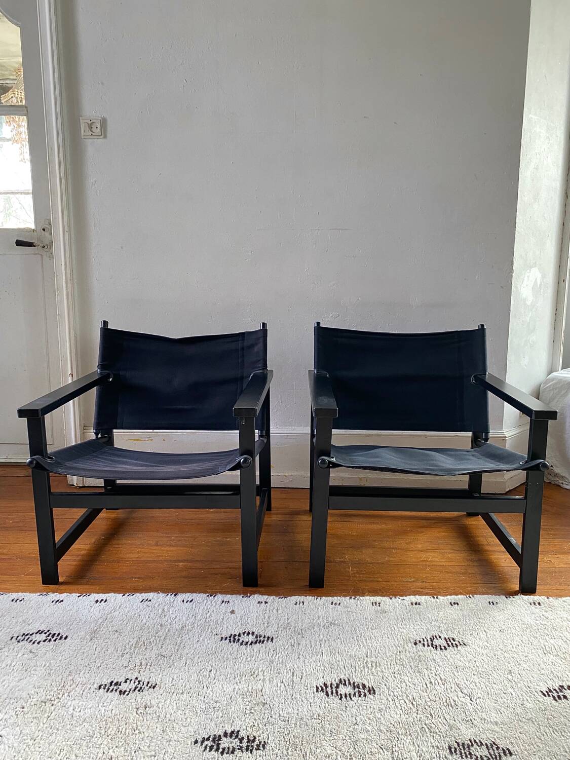 Pair of Hyllinge Møbler armchairs Denmark 1970