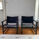 Pair of Hyllinge Møbler armchairs Denmark 1970