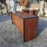 Vintage sideboard with sliding doors from the 60s