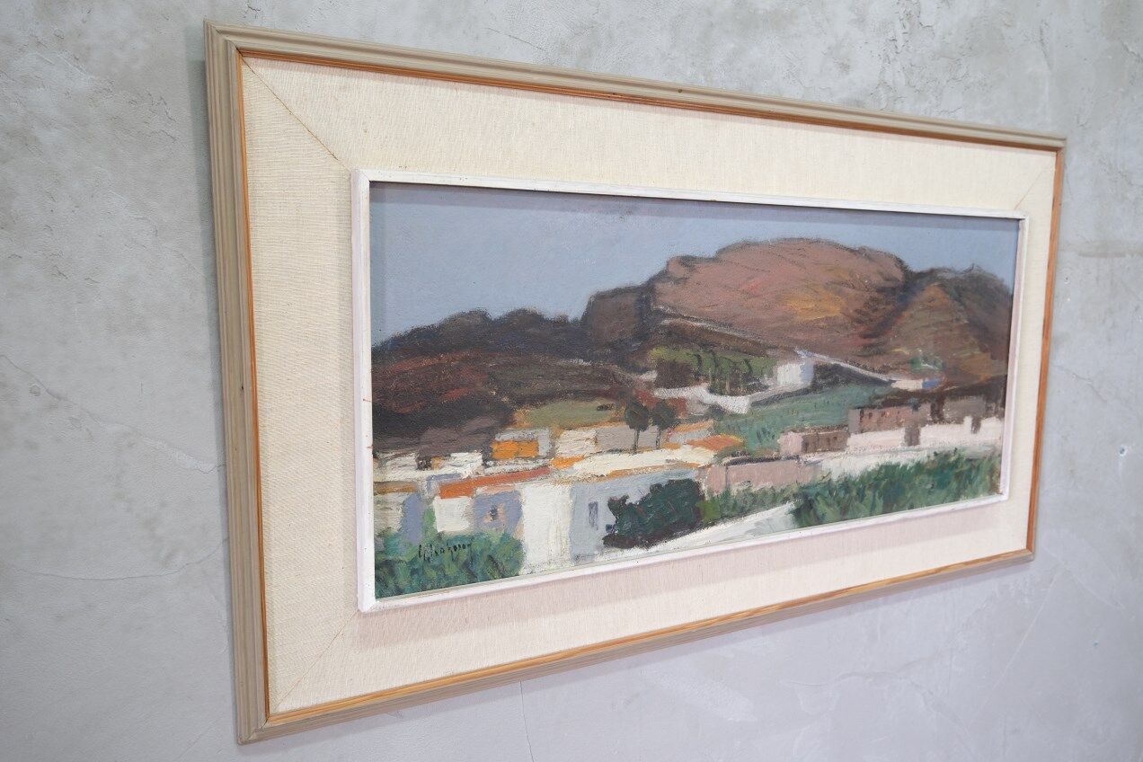 Gideon Isaksson, Scandinavian Modern Painting, 1960s, Oil on Panel, Framed