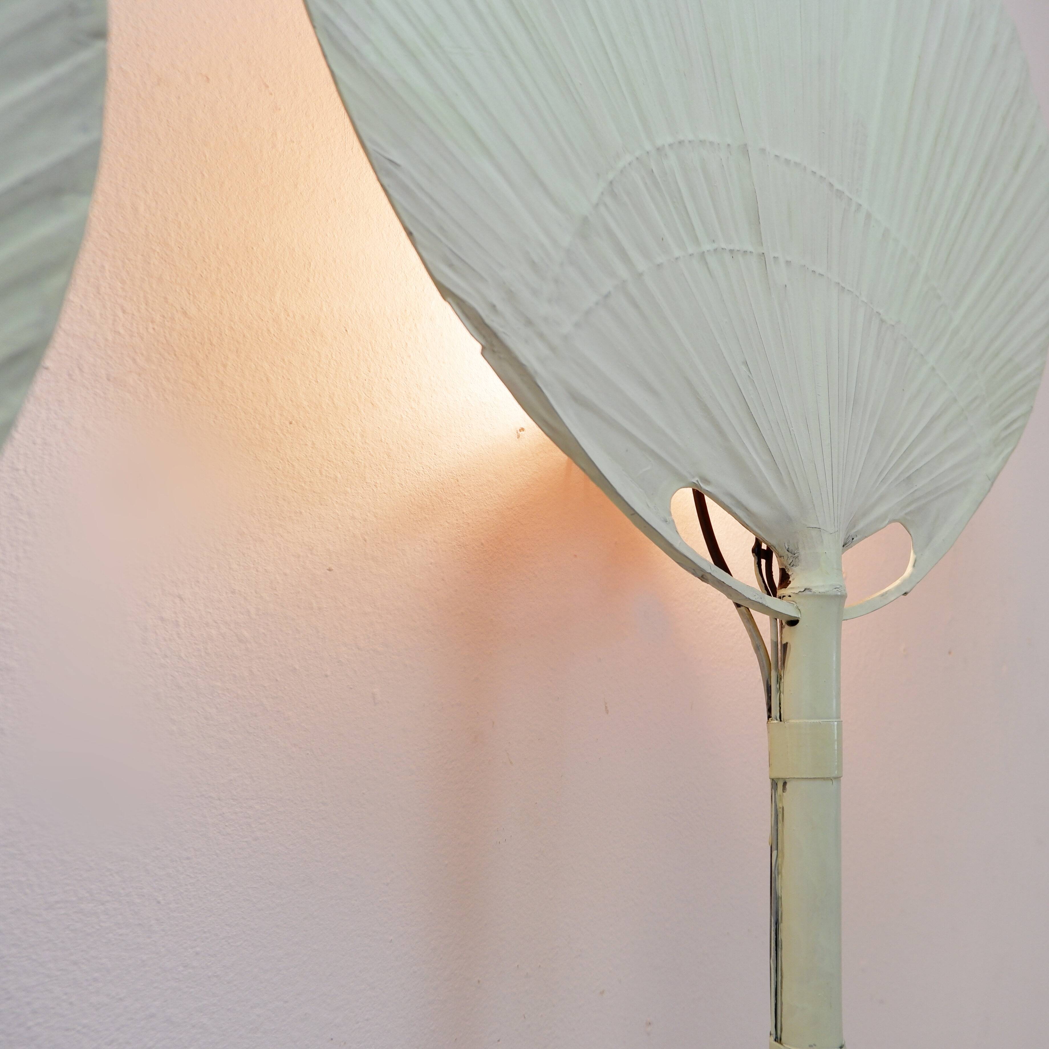 Pair of Uchiwa III wall lights by Ingo Maurer for M Design, 1970s