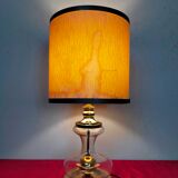 Richard Essig designer lamp in glass and gold metal