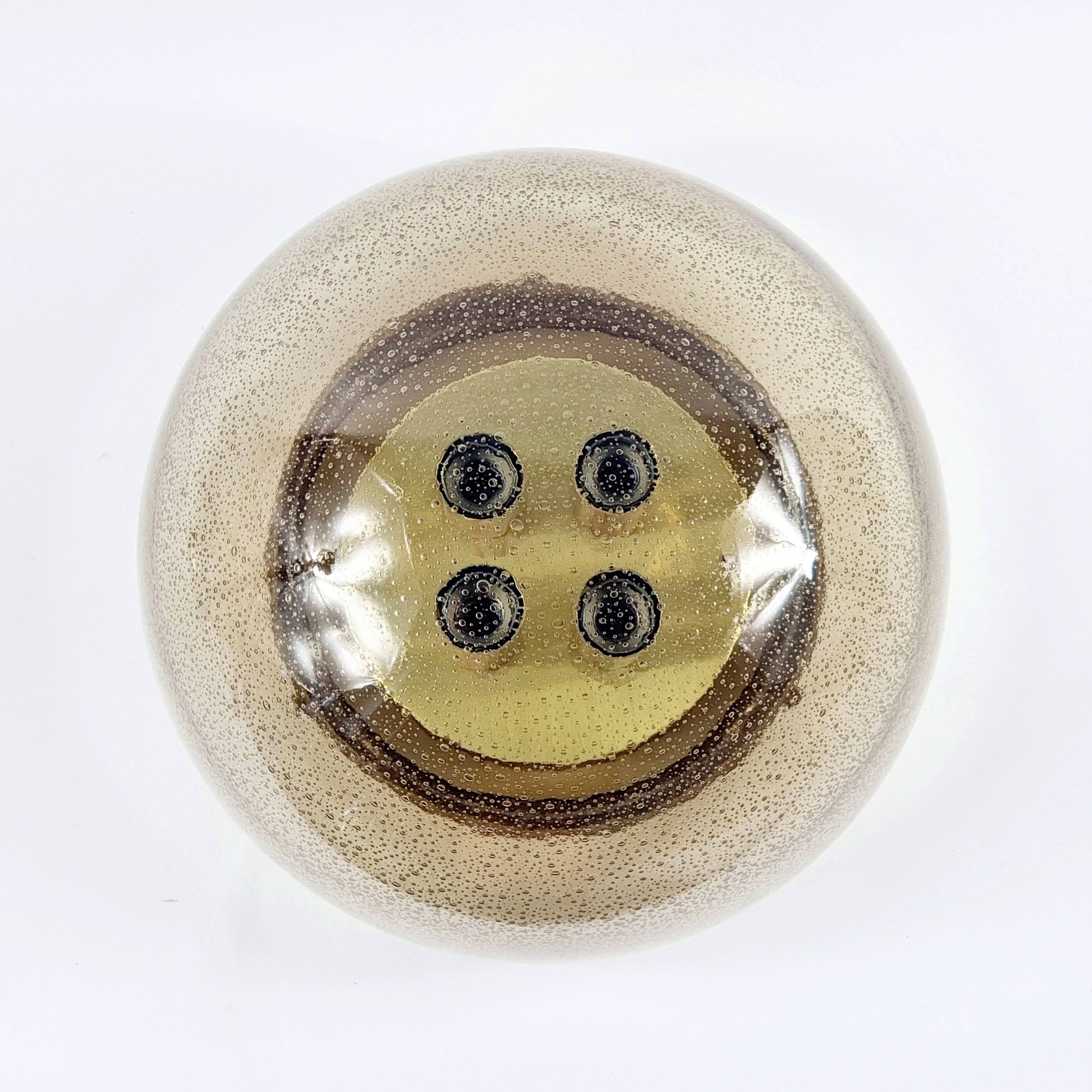 Large mushroom shape flush mount/ceiling light from limburg, germany, 1970s